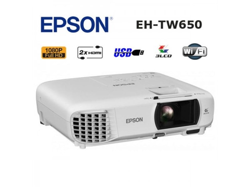 【美品】エプソン EPSON プロジェクター EH-TW650 10万円以下で買えるフルHDプロジェクター「EH-TW650」は、大画面の入門
