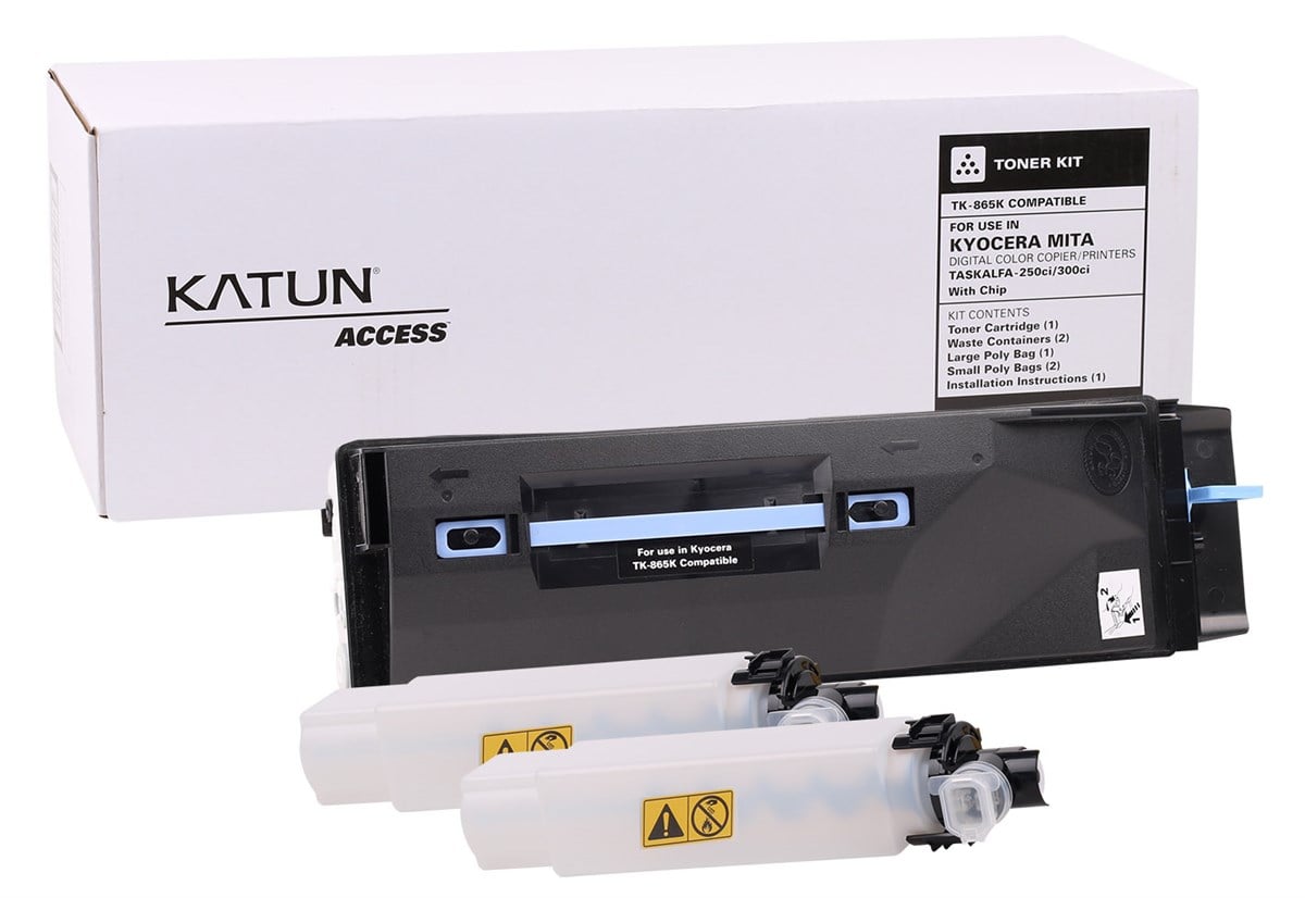 43230-Kyocera Mita TK-865 Katun Siyah Toner Taskalfa 250ci-300ci