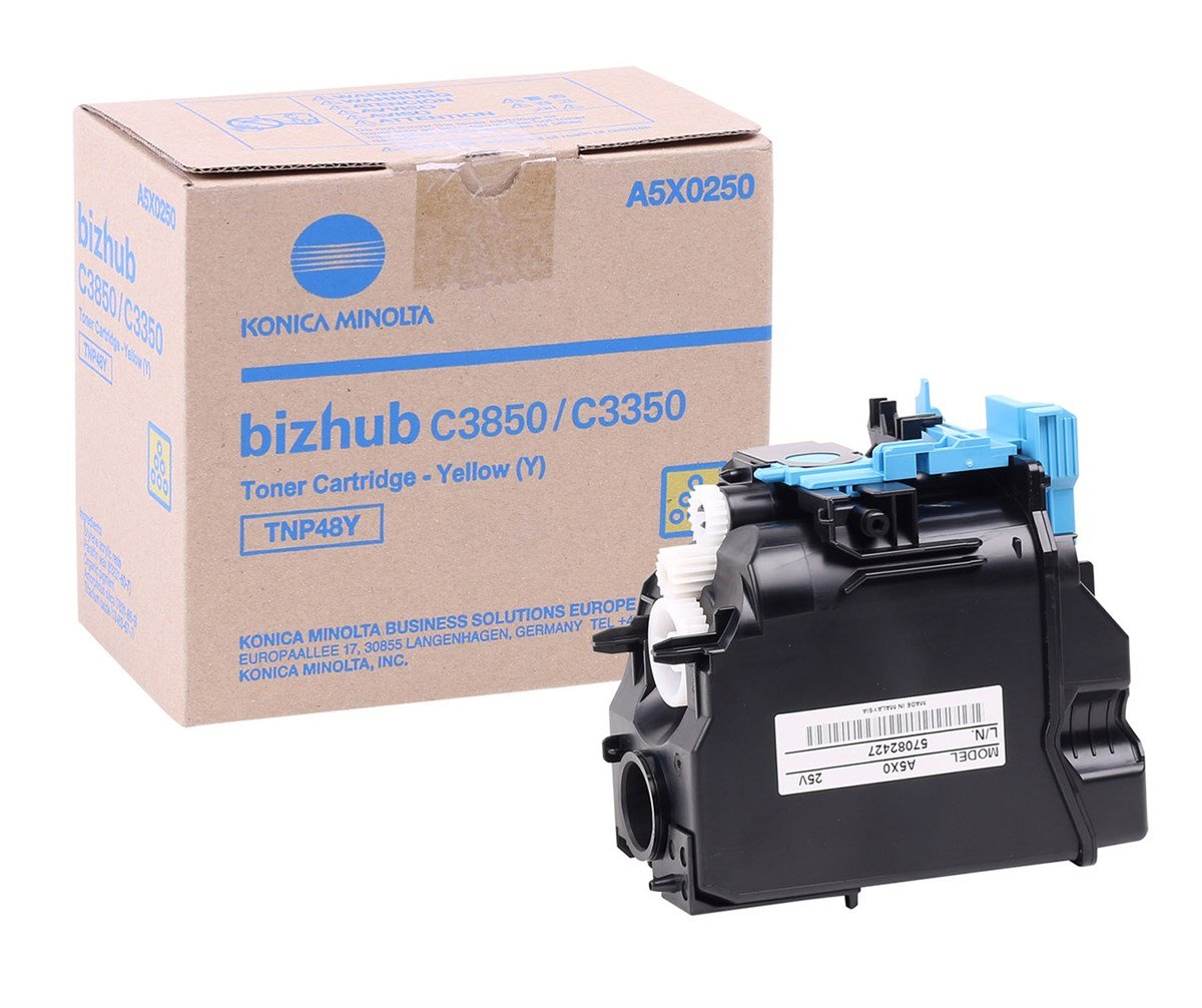 Konica Minolta TNP-48 Orjinal Sarı Toner Bizhub C3350-C3850 (A5X0250)
