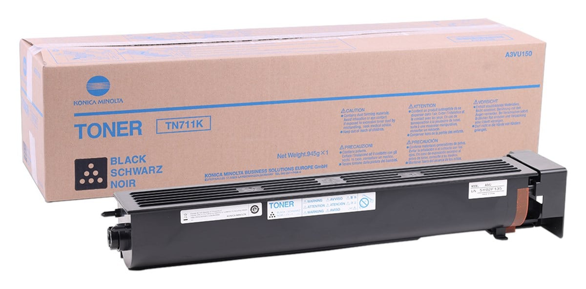 Konica Minolta TN-711 Orjinal Siyah Toner Bizhub C654-C754  (A3VU150)