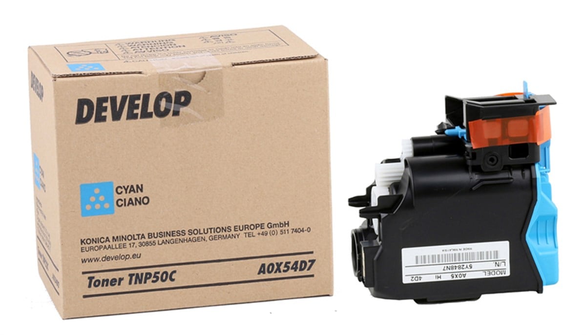 Develop TNP-50 Orjinal Mavi Toner +3100P (A0X54D7) (5000 Sayfa)