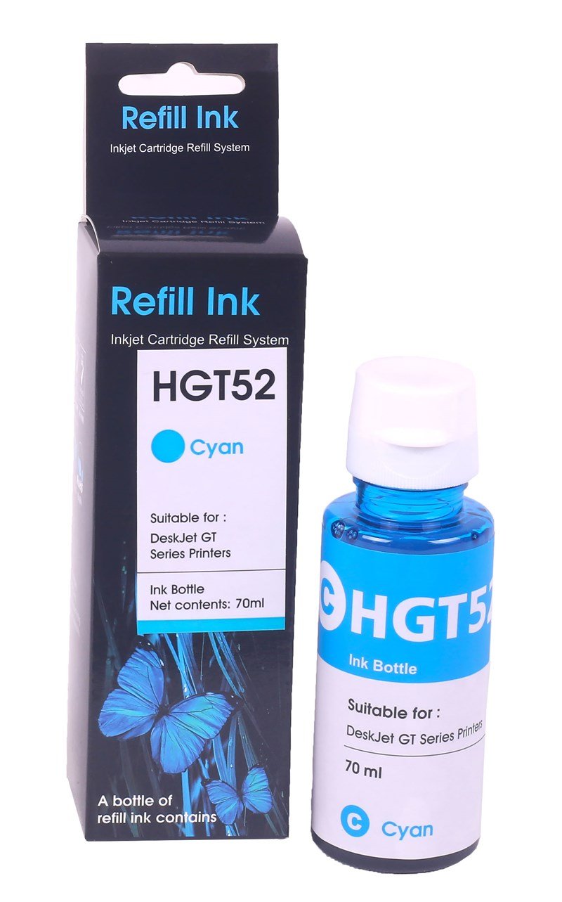 Hp GT52 (M0H54AE) Serisi Deskjet SMART Mavi Mürekkep (GT5810-5820) (70ml)
