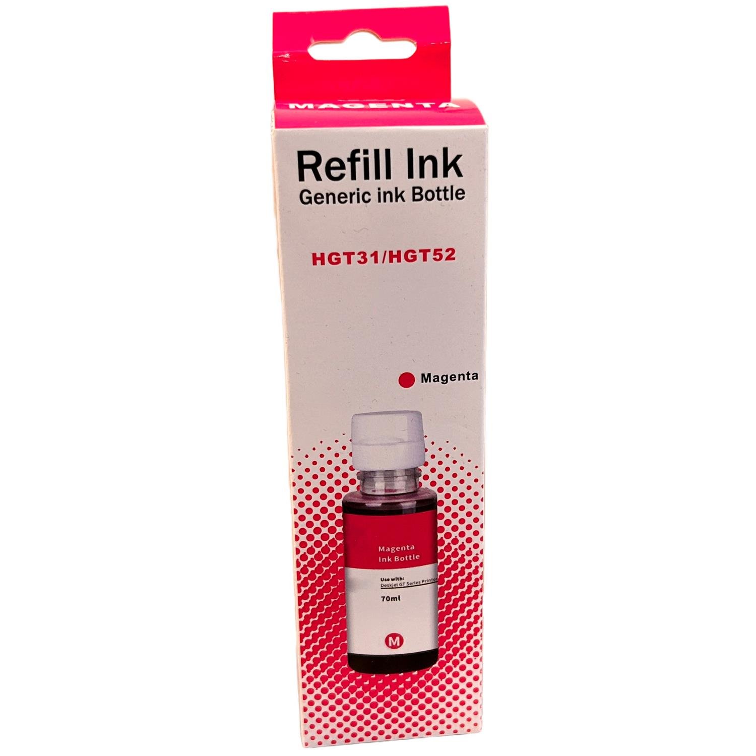 HP GT52 M Kırmızı Smart Mürekkep DeskJet GT 5810 5811 5822 (70ml)
