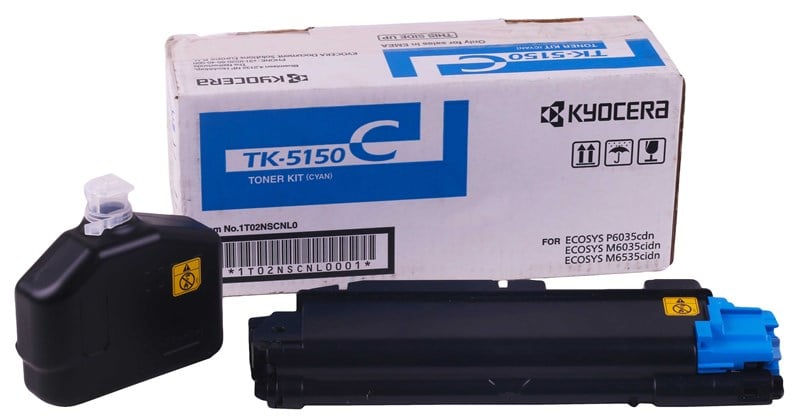 Kyocera Mita TK-5150 Orjinal Mavi Toner Ecosys P6035-P6535 (1T02NSCNL0)