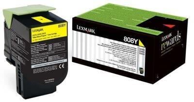 Lexmark CX310 CX410 Orijinal Sarı Toner 80C00YG