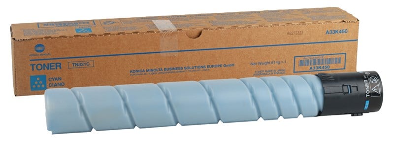 Konica Minolta TN-321 Orjinal Mavi Toner Bizhub C224-C284-C364 (A33K450)