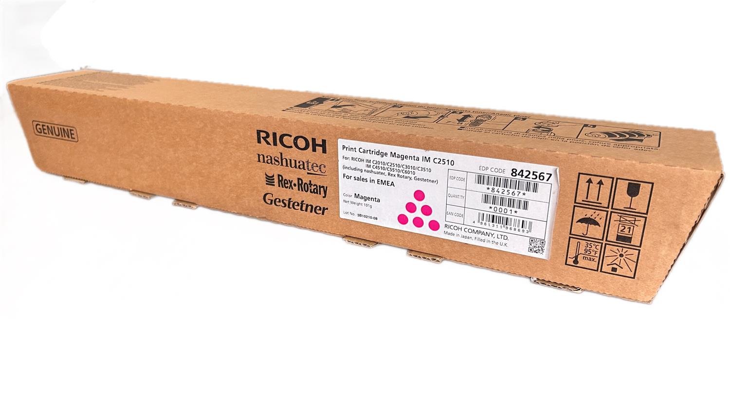 Ricoh IM C2010 IM C2510 Orijinal Kırmızı Toner 842567