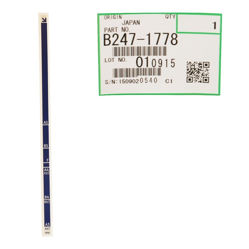 Ricoh MP-7500 Orjinal Decale Scale Aficio 1060-2060-2075 (B247-1778)