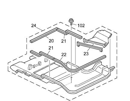 Ricoh MP 7500 Orjinal IPS DUCT  6000 7000 8000 9001 9002 9003 7503  B0651173