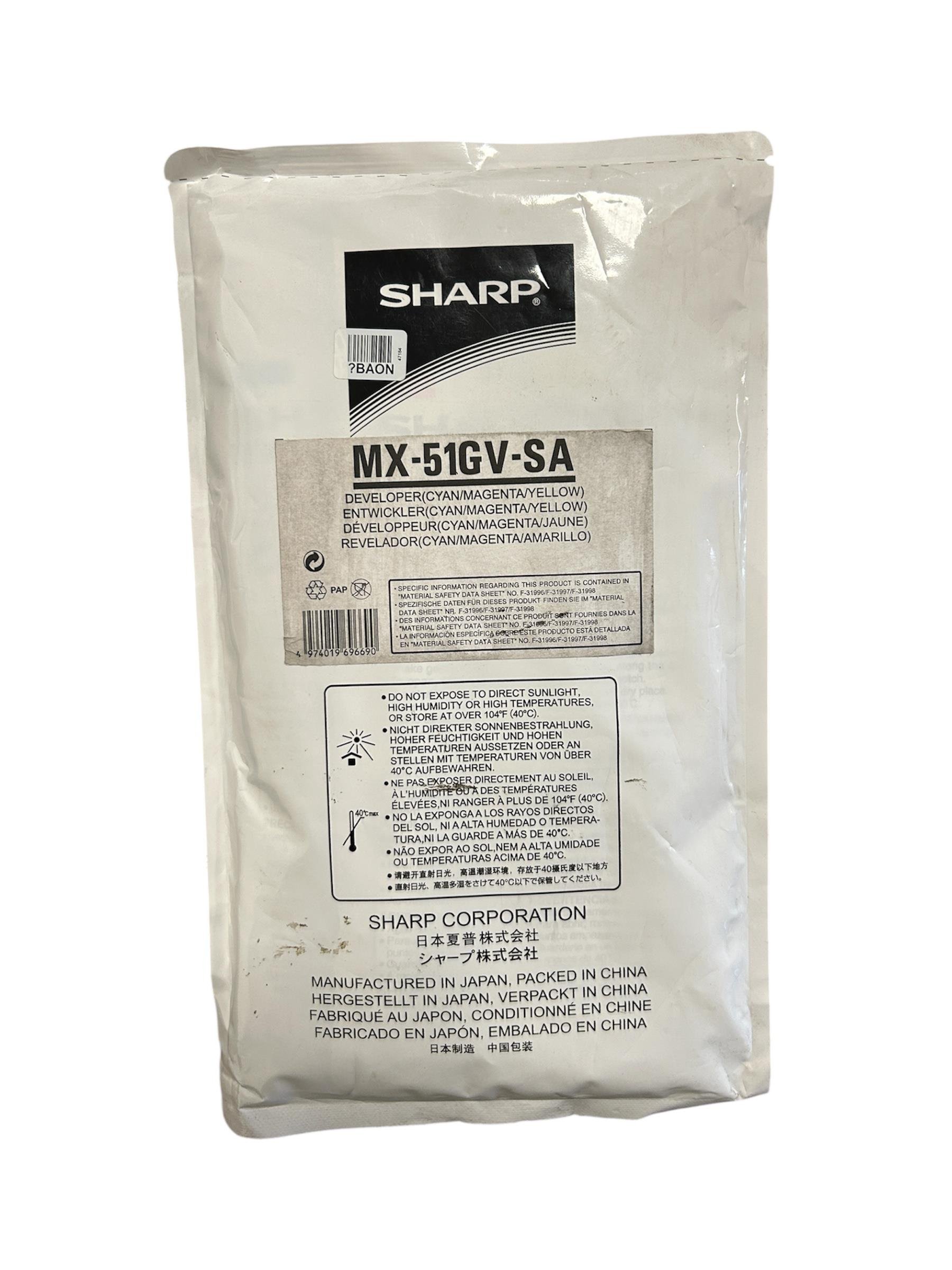 Sharp MX 51GVSA Orjinal Developer C,M,Y Kit MX-4111 MX-4141 MX-5110 MX5140