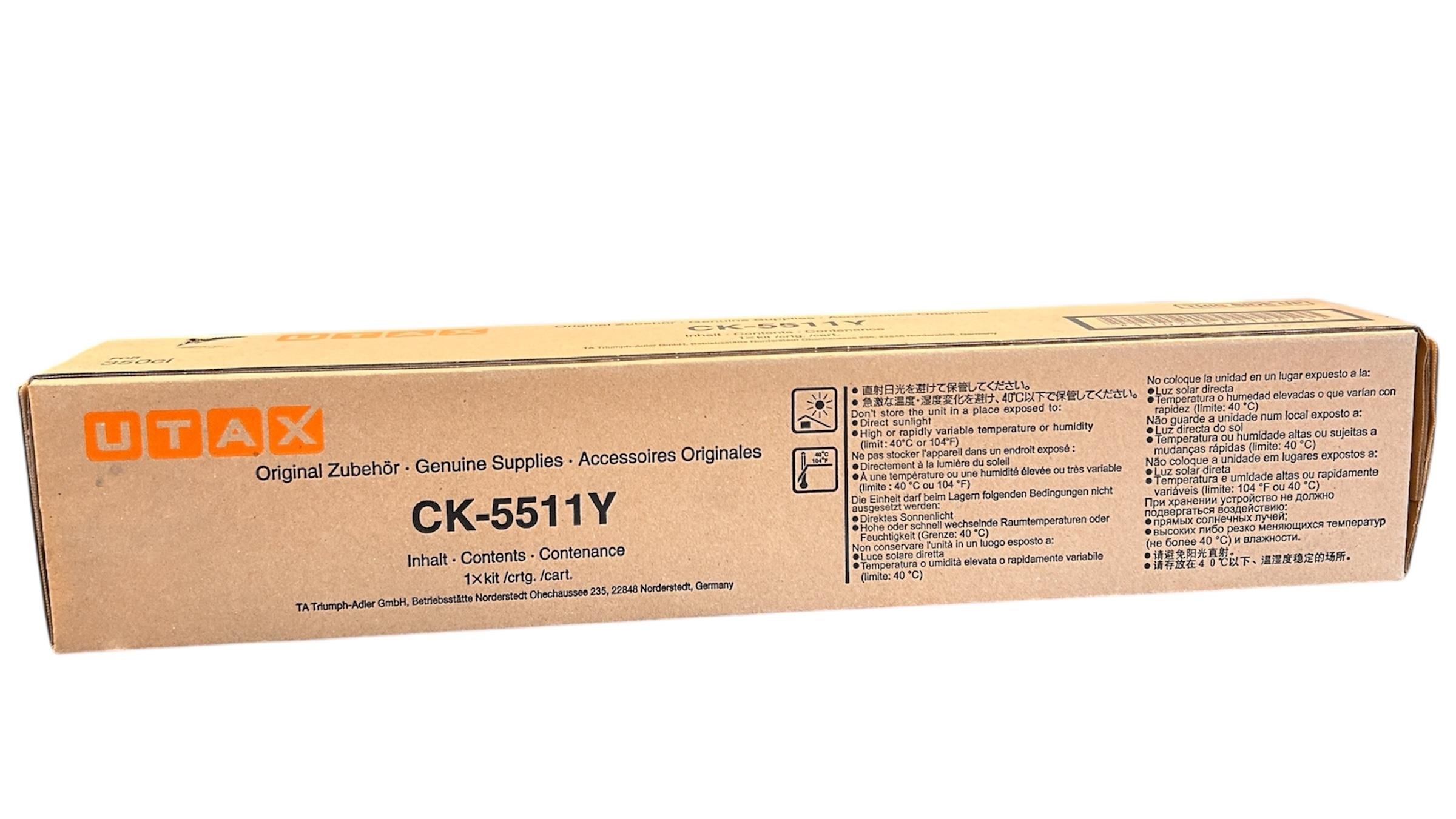 Utax CK-5511 Orjinal Sarı Toner 350ci 352ci