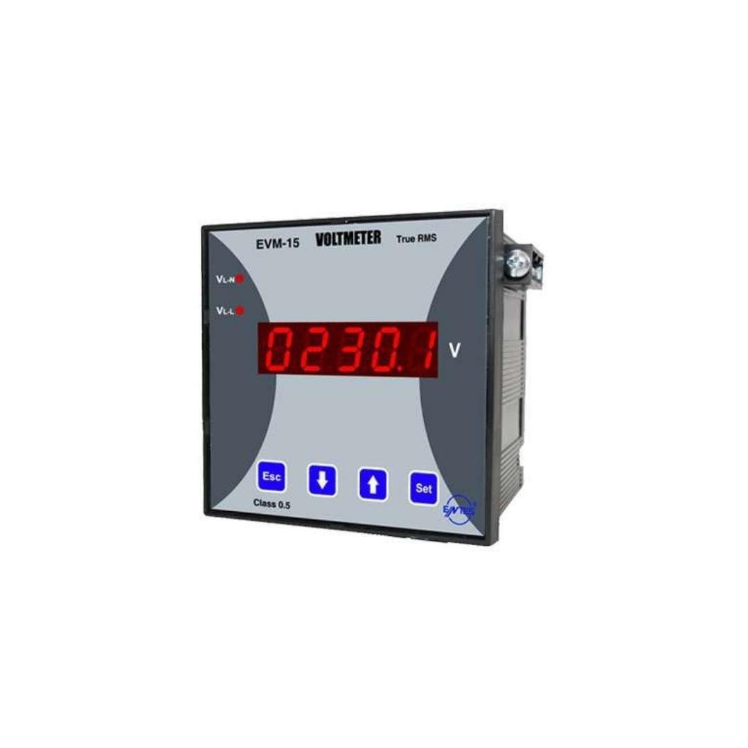 ENT EVM15 - VOLTMETRE (CLASS 0,5)24-250VAC/DC BESLEMELİ(96X96)