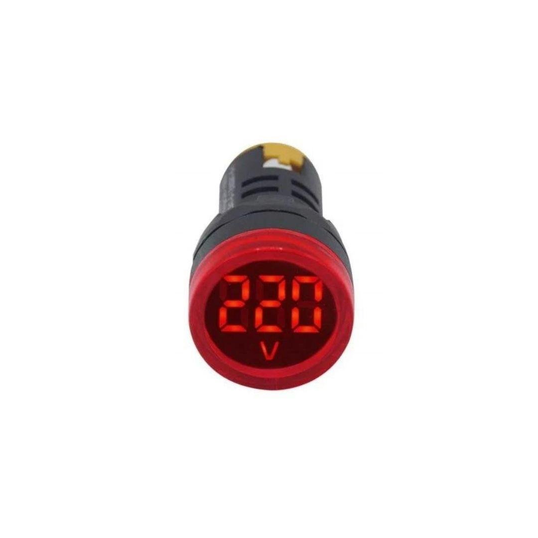 Gwest 6501 Voltmetre 24V-550V Kırmızı Ledli Çap:22mm