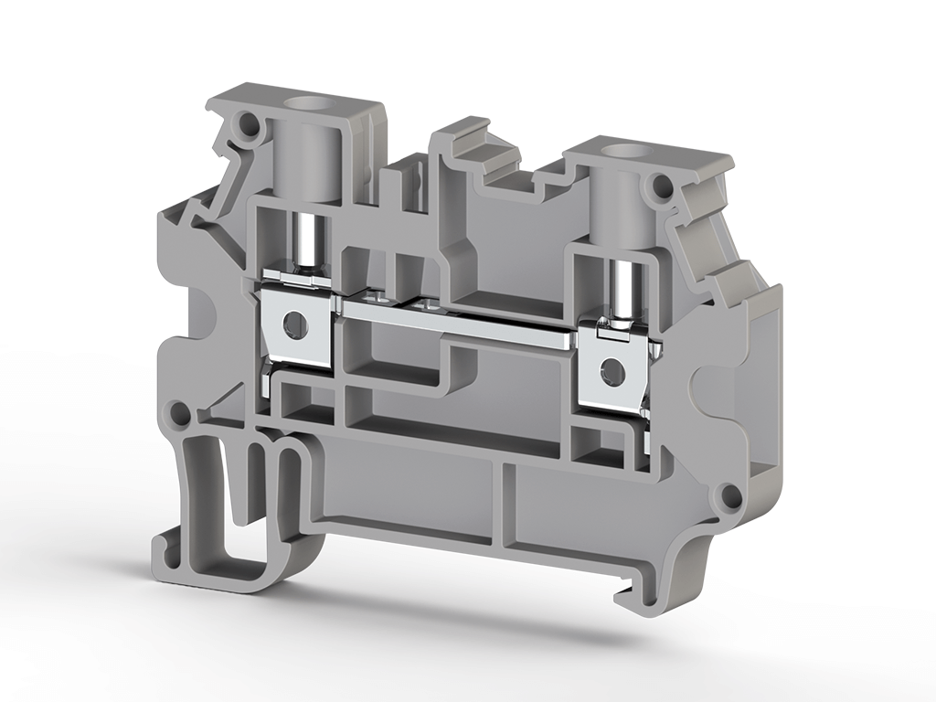 Klemsan 304390 4mm Klemens Gri Vidalı Şerit Etikete Uygun AVK 4R