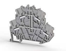 Klemsan 307239 2,5mm Klemens 2 Katlı Gri Yaylı 1 Giriş 3 Çıkış