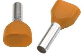 Klemsan 572010 0,5mm Çift Girişli İzoleli Yüksük Turuncu