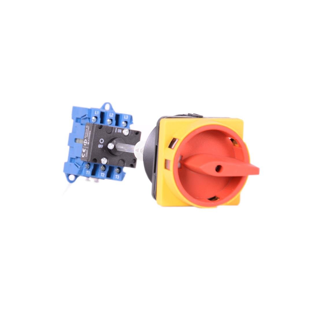 Kraus Naimer KG32BT203/09VE Emniyet Şalteri 3x32A. Sarı/Kırmızı