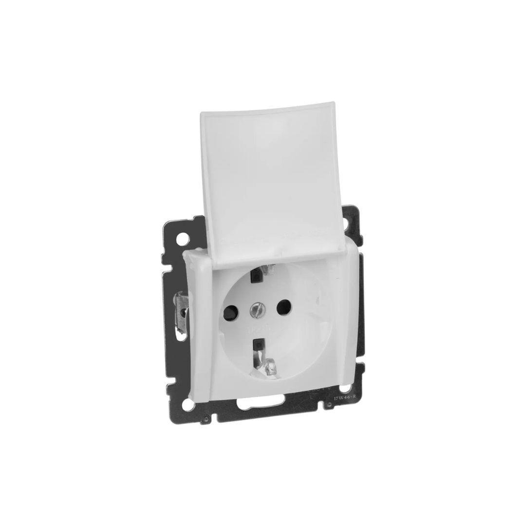 Legrand 774422 Kapaklı Topraklı Priz Beyaz 