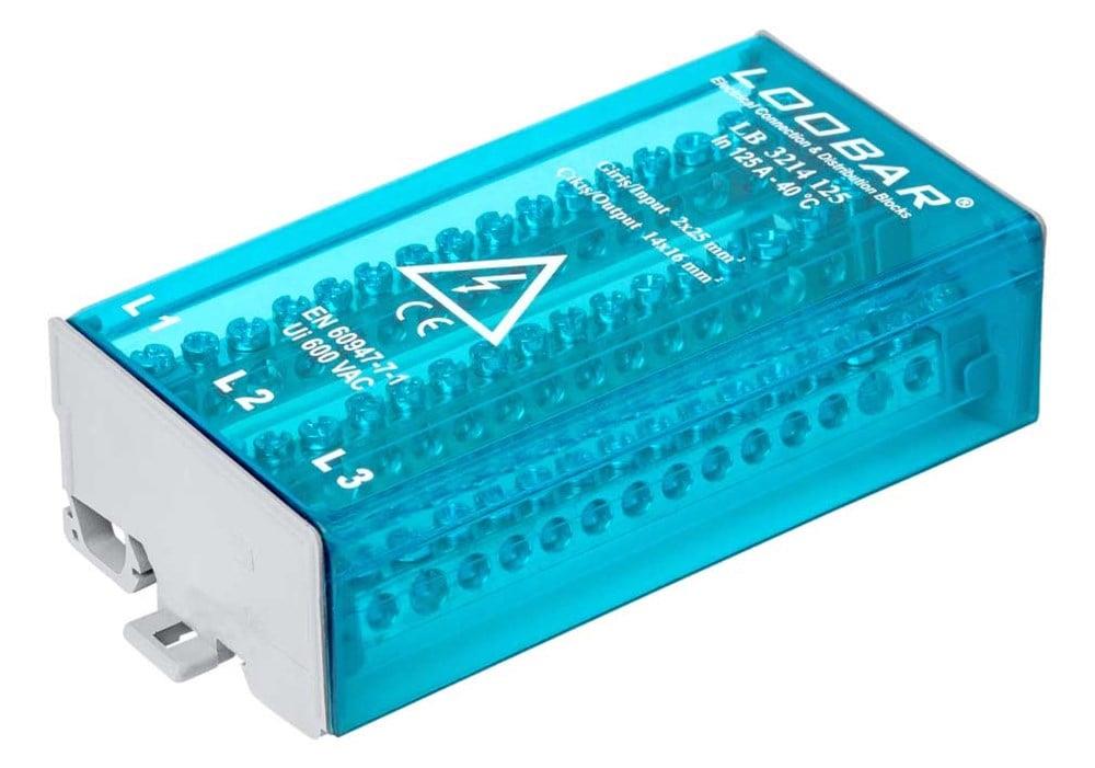 Loobar 3214.125 3 Kutuplu Dağıtım Seti 125A. Giriş: 2 /Çıkış: 14