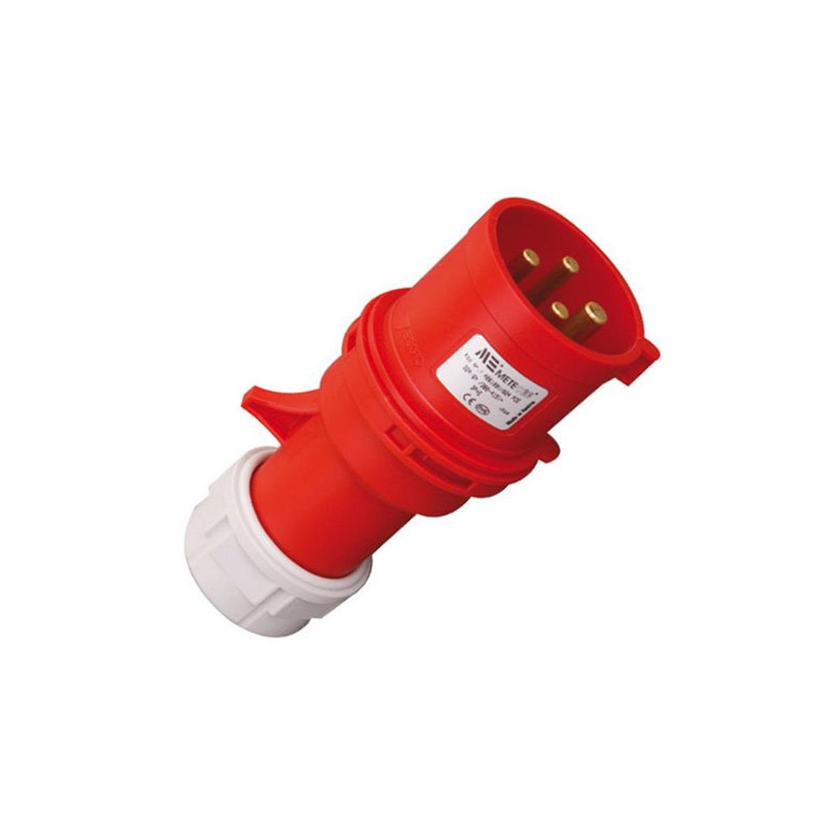 Mete Enerji 406103V 4x16A Düz Fiş IP44 Vidalı Bağlantı 