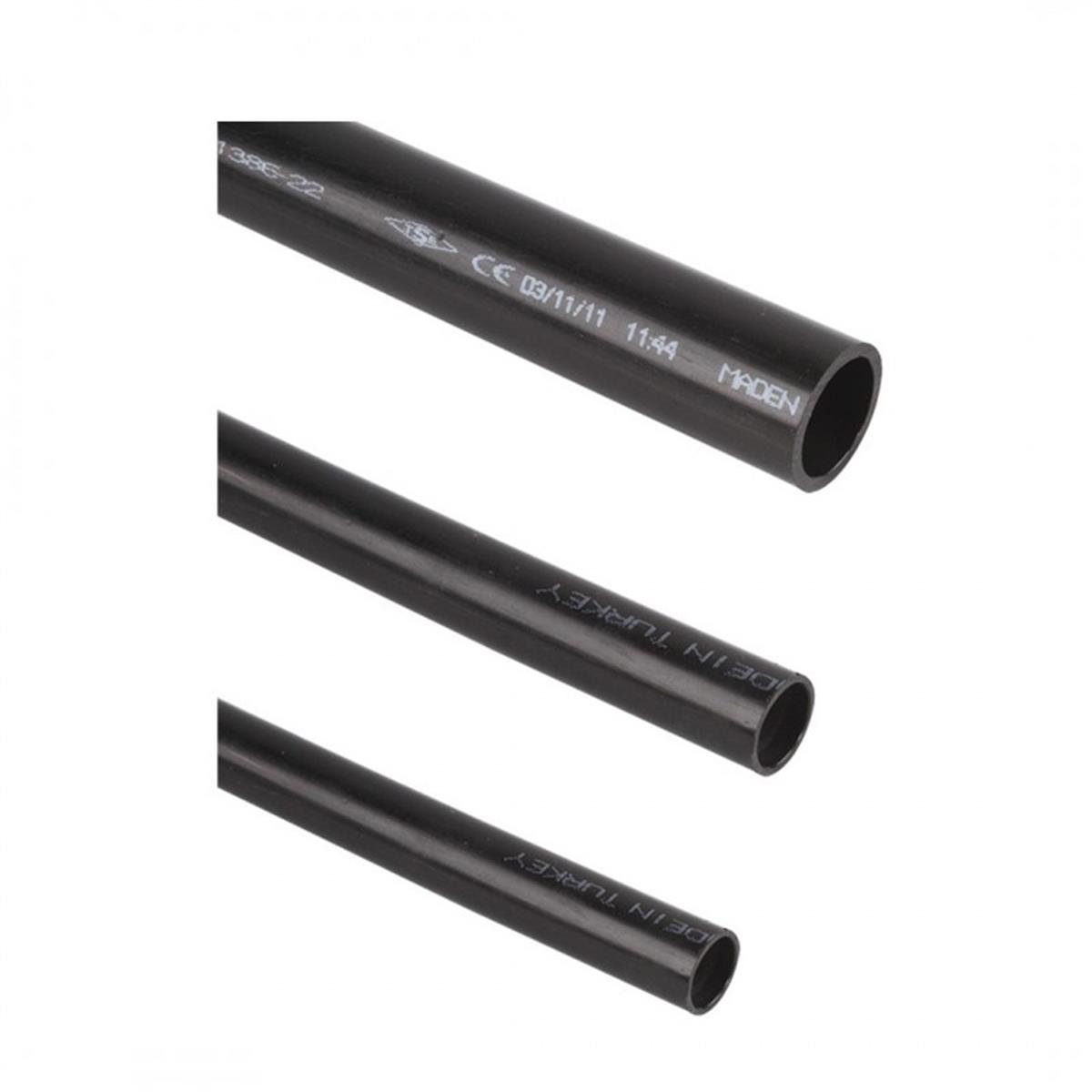 Mutlusan 0011654060160011 16/6 Atü Polietilen Boru (Siyah)