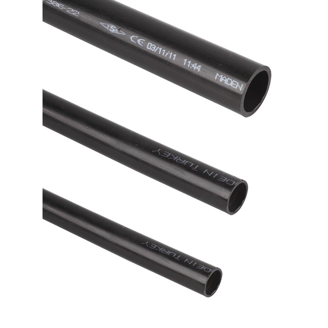 Mutlusan 0011654100400011 40/10 Atü Polietilen Boru Siyah