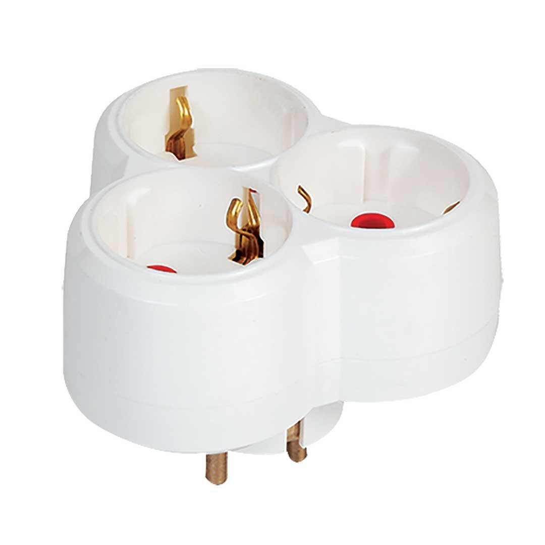 Mutlusan 0011700330020000 Topraklı Üçlü Fiş-Priz Sıva Üstü