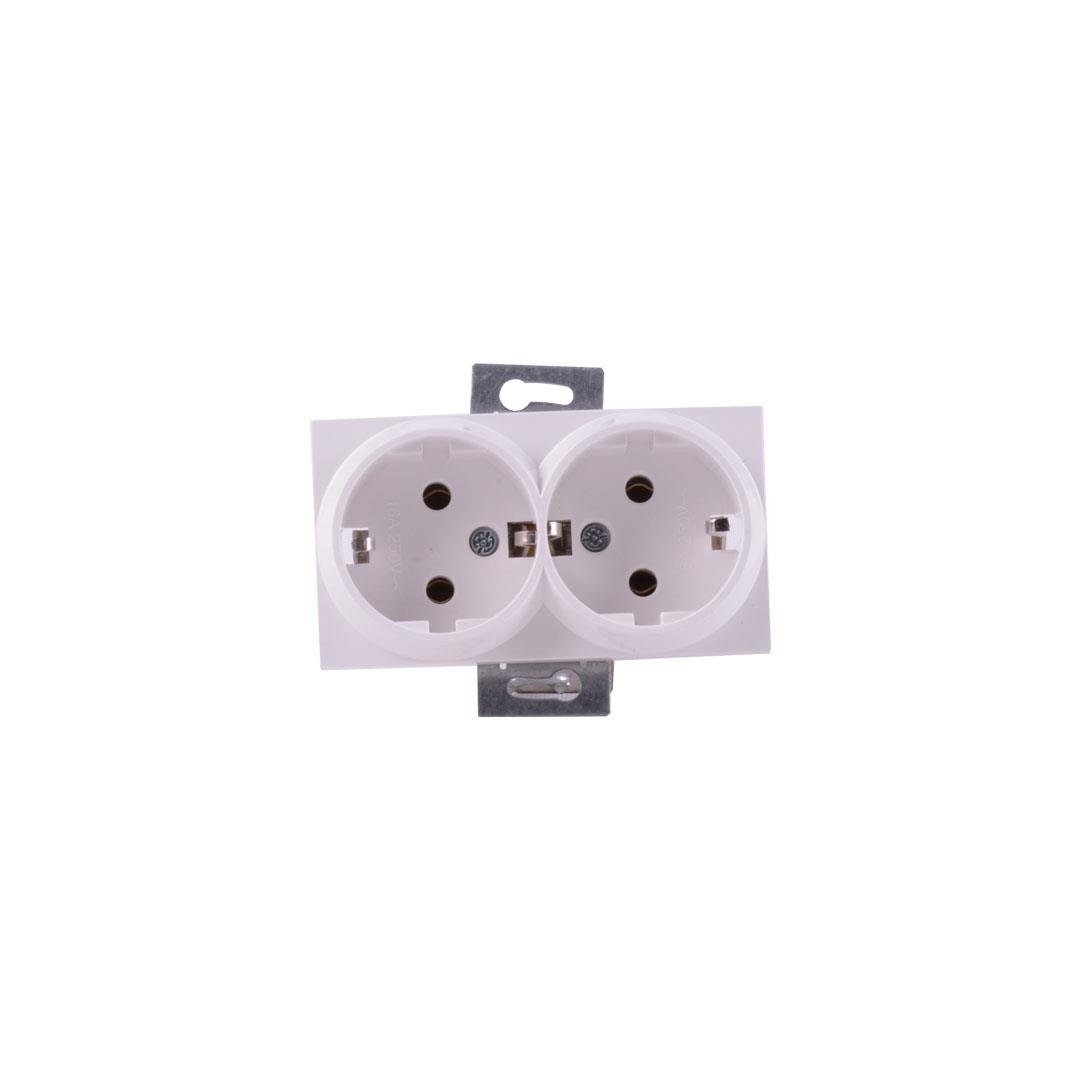 Mutlusan 22002020201 2'li Topraklı Priz Rita Serisi