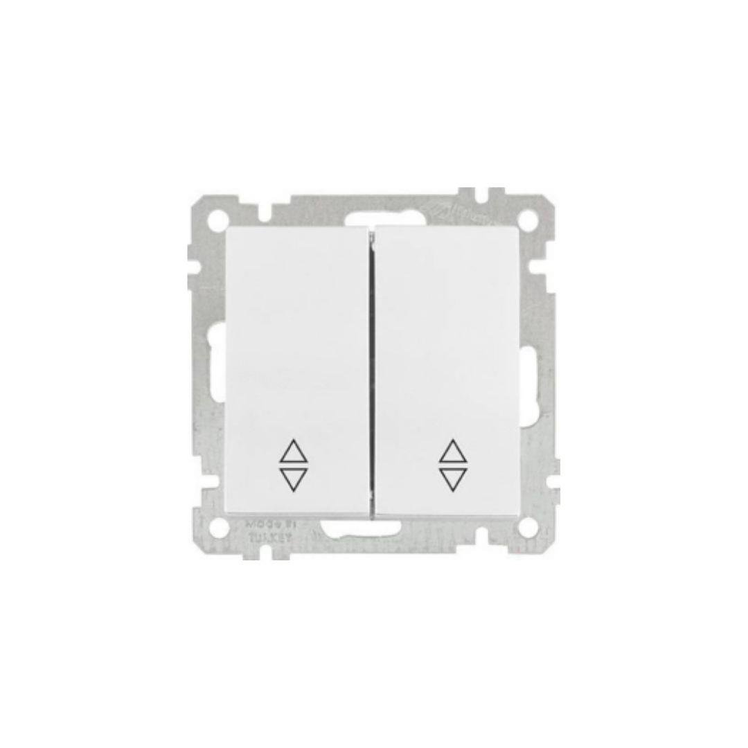 Mutlusan 22004040201 Komütatör Vavien Beyaz Mekanizma+Tuş Kapağı