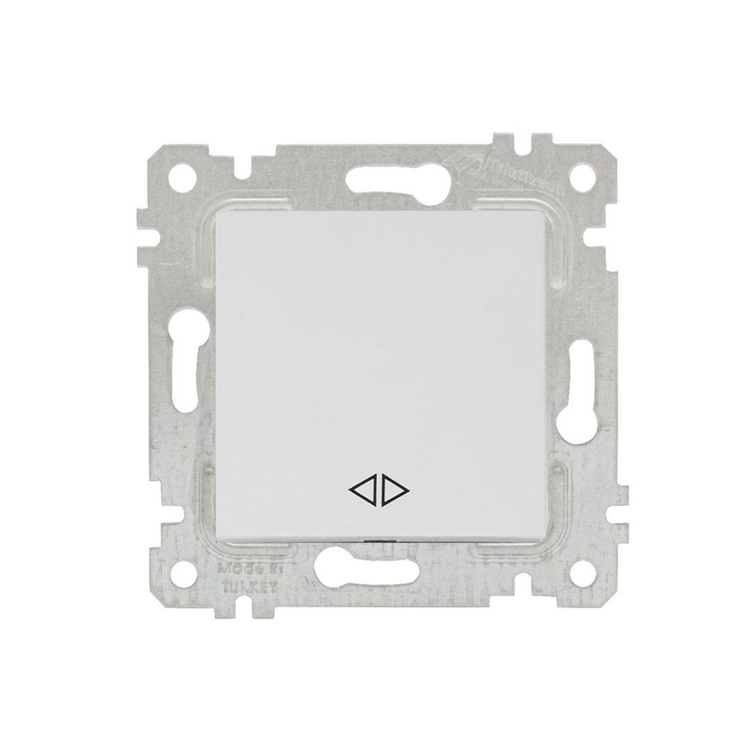 Mutlusan 22004080201 Deviatör Beyaz Mekanizma+Tuş Kapağı