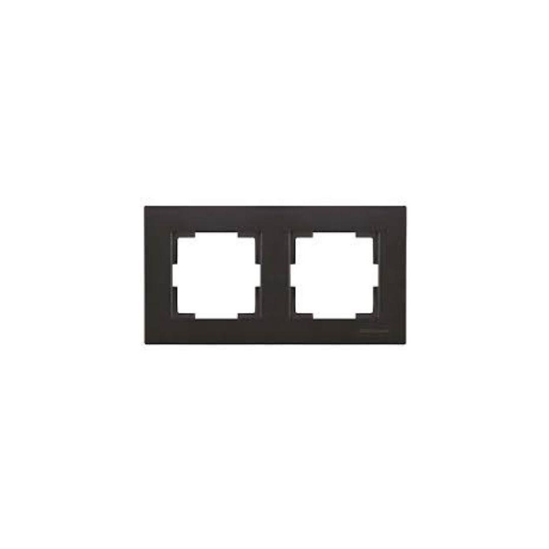 Mutlusan 22208001284 2'li Yatay Çerçeve Siyah Rita Serisi