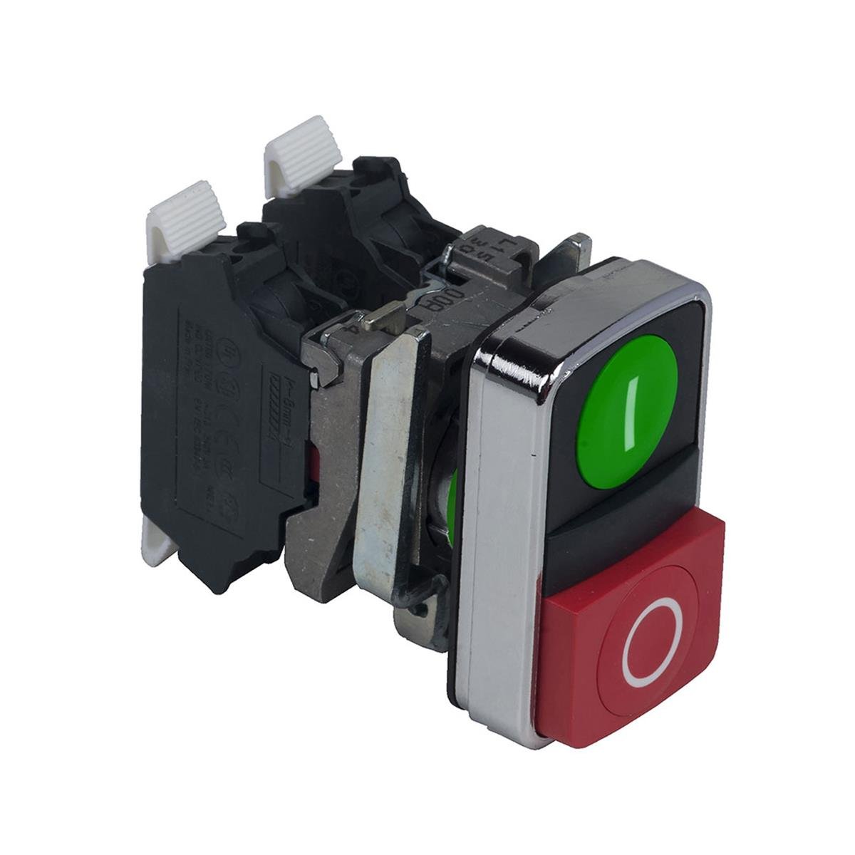 Schneider XB4BL73415 İkiz Buton Kırmızı/Yeşil 0-I 1Na+1Nk