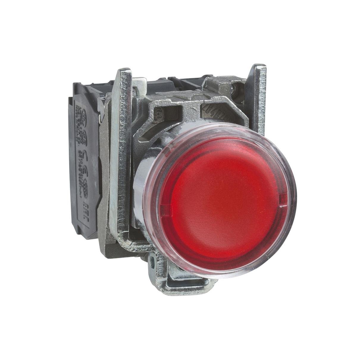 Schneider XB4BW34M5 Işıklı Buton Kırmızı Led 1Na+1Nk 220V Ac