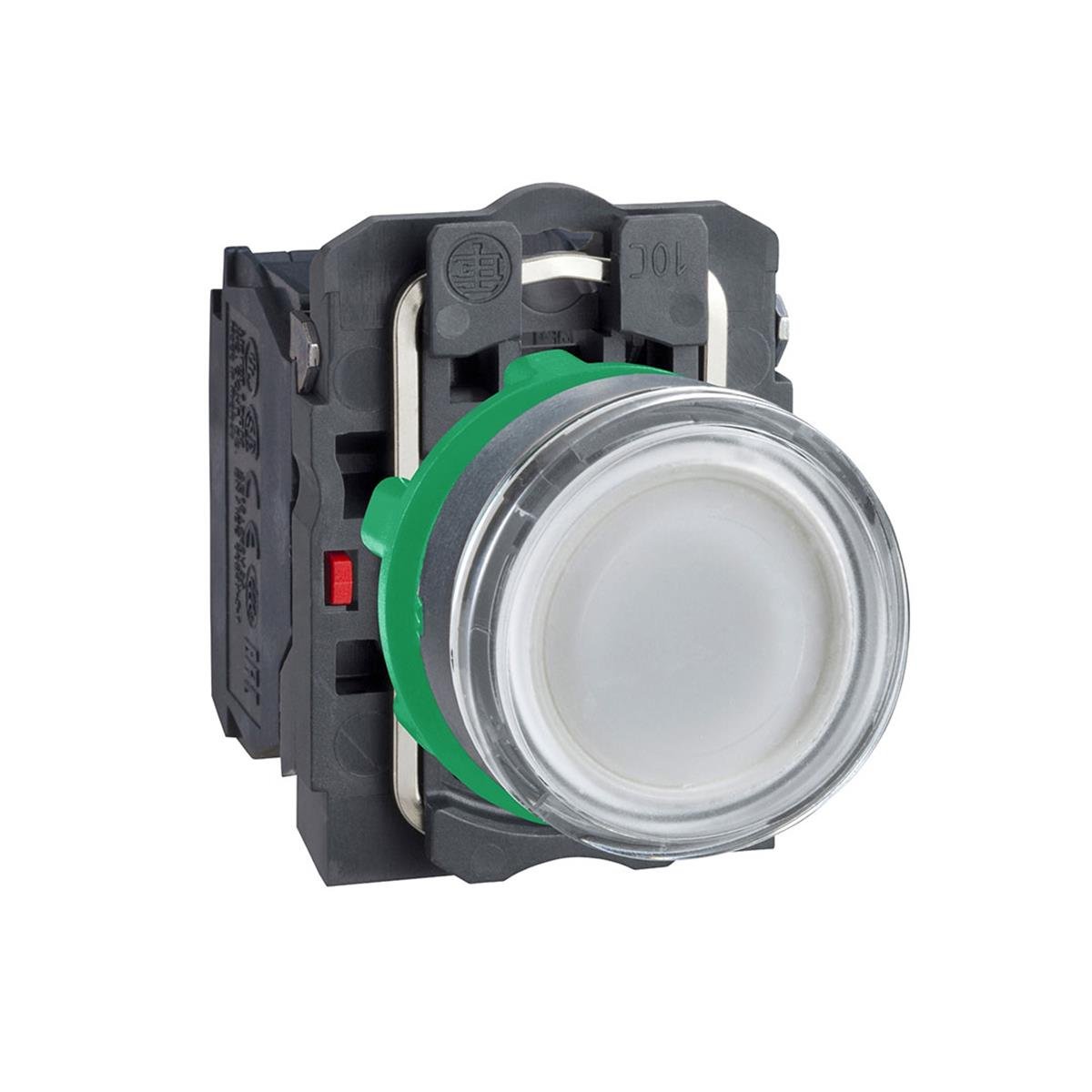 Schneider XB5AW31B5 Işıklı Buton Beyaz Led 1Na+1Nk 24V Ac/Dc