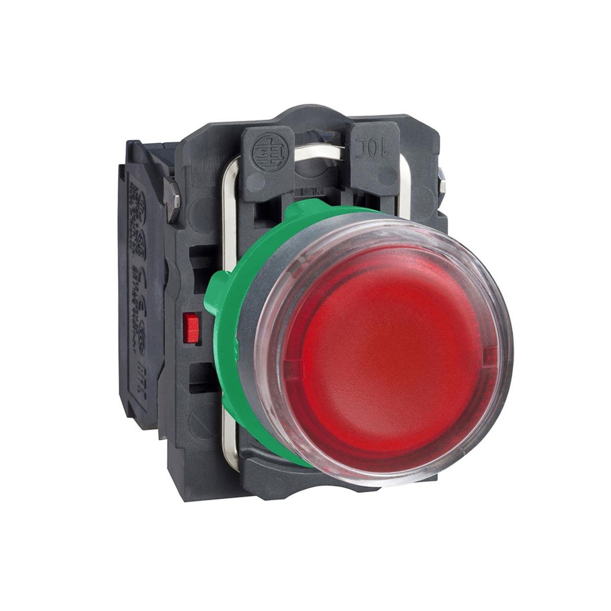 Schneider XB5AW3465 Işıklı Buton Kırmızı 1Na+1Nk BA9s