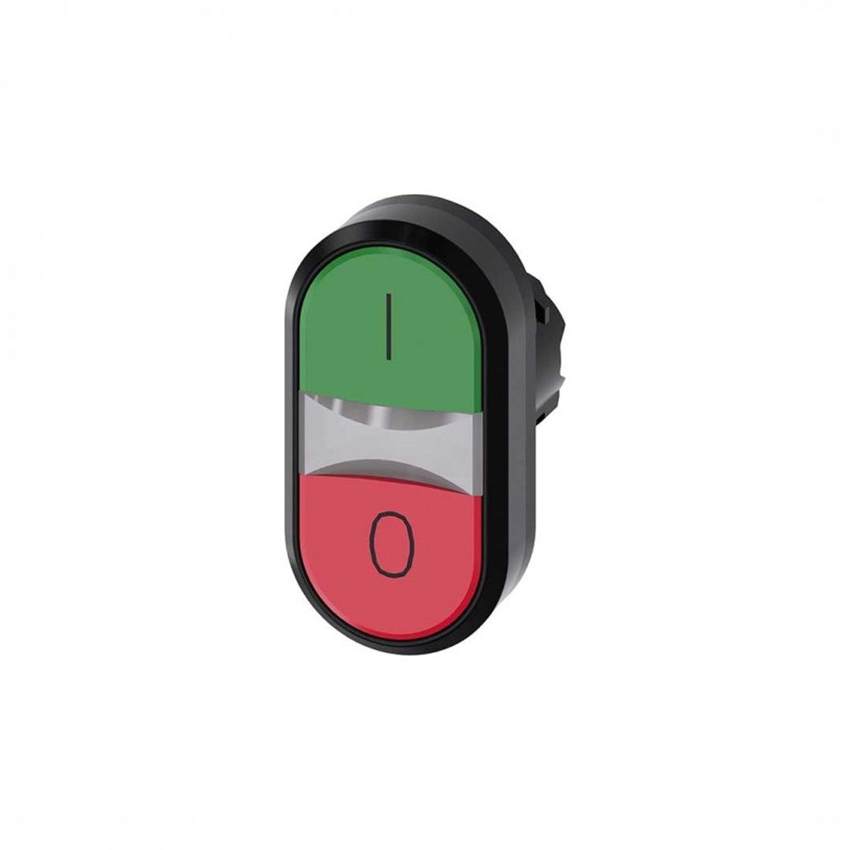 Siemens 3SU1000-3AB42-0AK0 İkiz Buton Kafası Düz Tip Y/K I-0