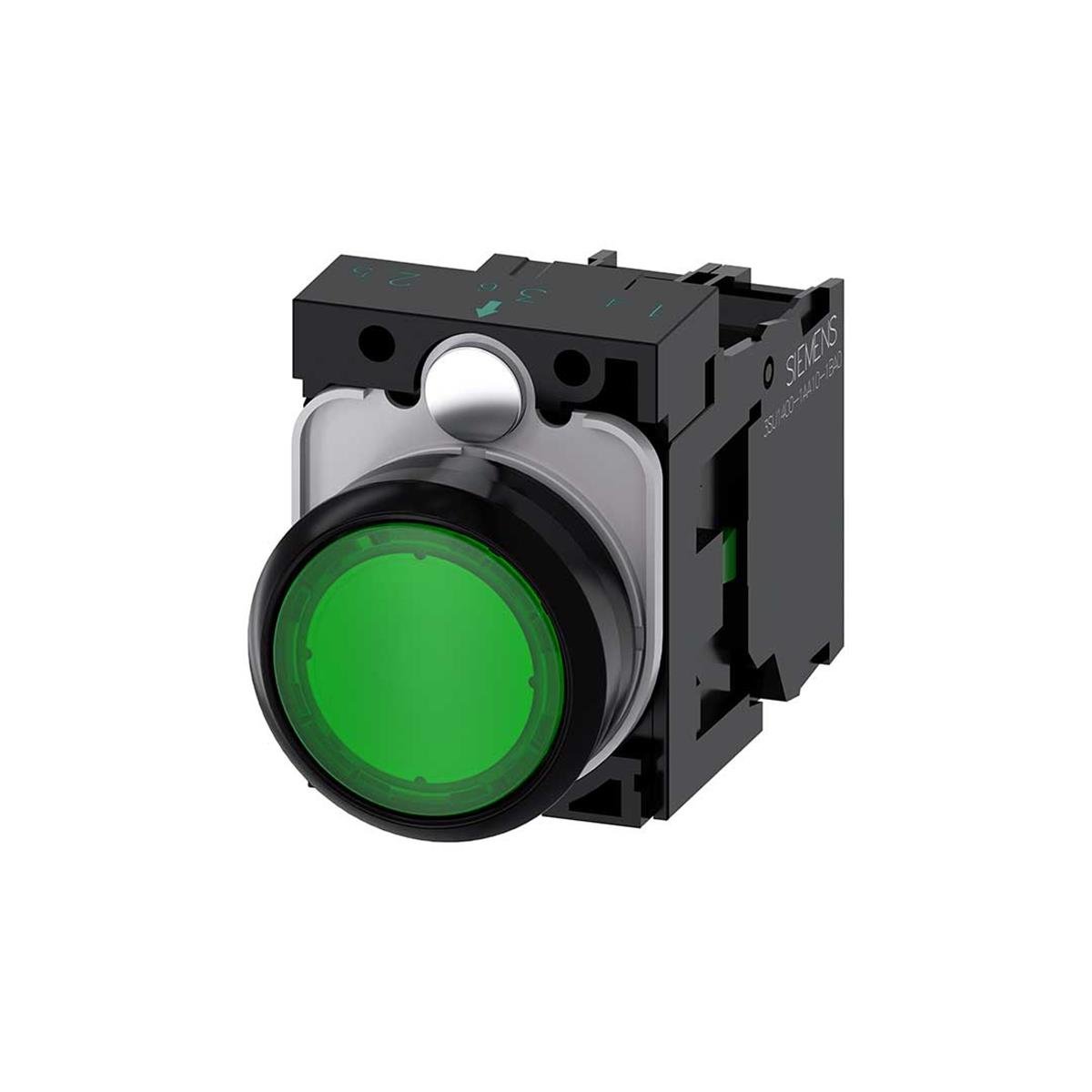 Siemens 3SU1106-0AB40-1BA0 Işıklı Buton Yeşil 1 Na 230V Ac