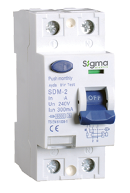 Sigma SHM2025030 Kaçak Akım Rölesi 1 Faz+Nötr 25A. 30mA Ac Tipi
