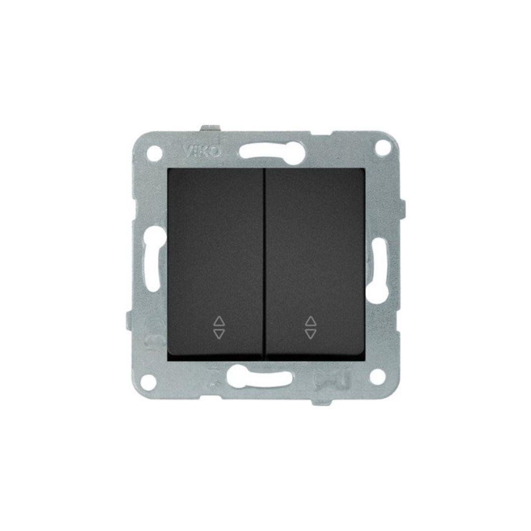 Viko 90444017 Komütatör Vavien Gece Siyahı 