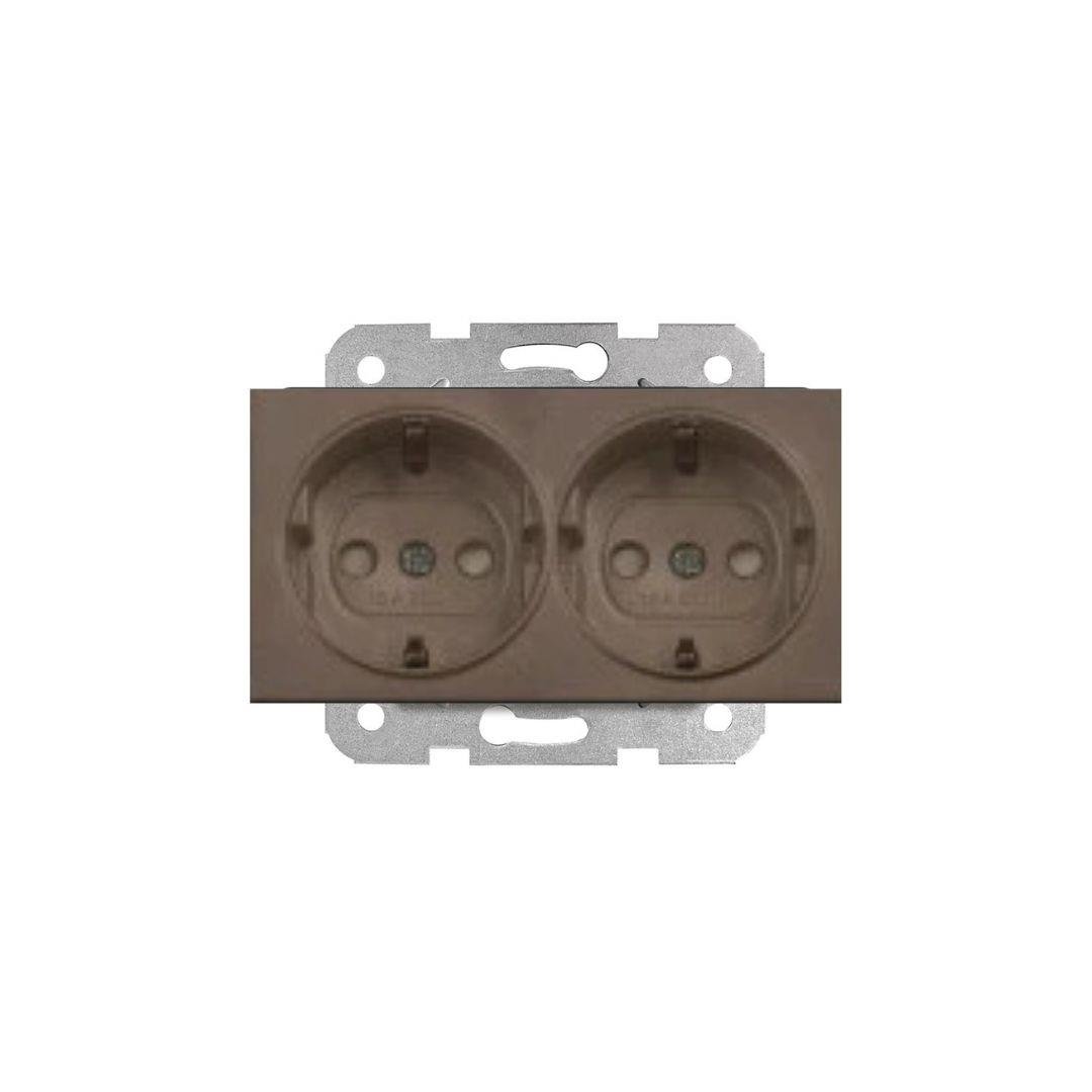 Viko 90445056 İkili Topraklı Priz Antrasit 