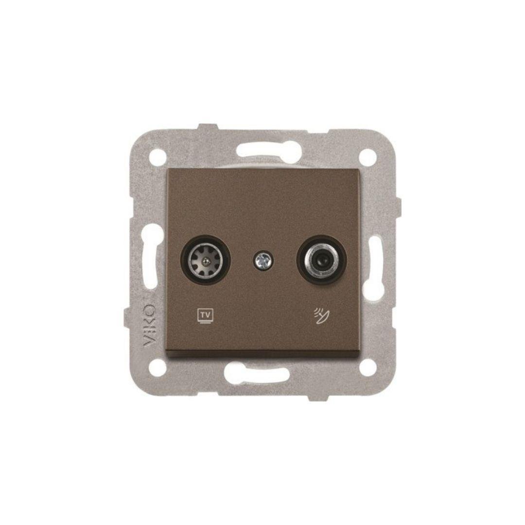 Viko 90445086 Tv-Sat Prizi Geçişli 8dB Antrasit