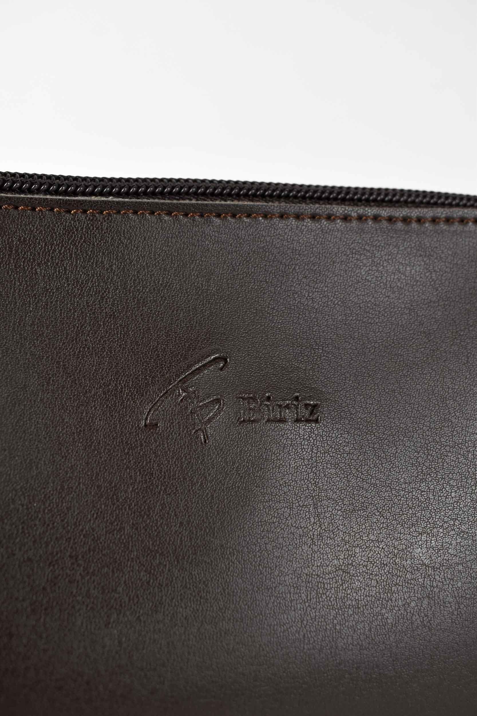 Biriz Kadın Makyaj Çantası - Acı Kahve