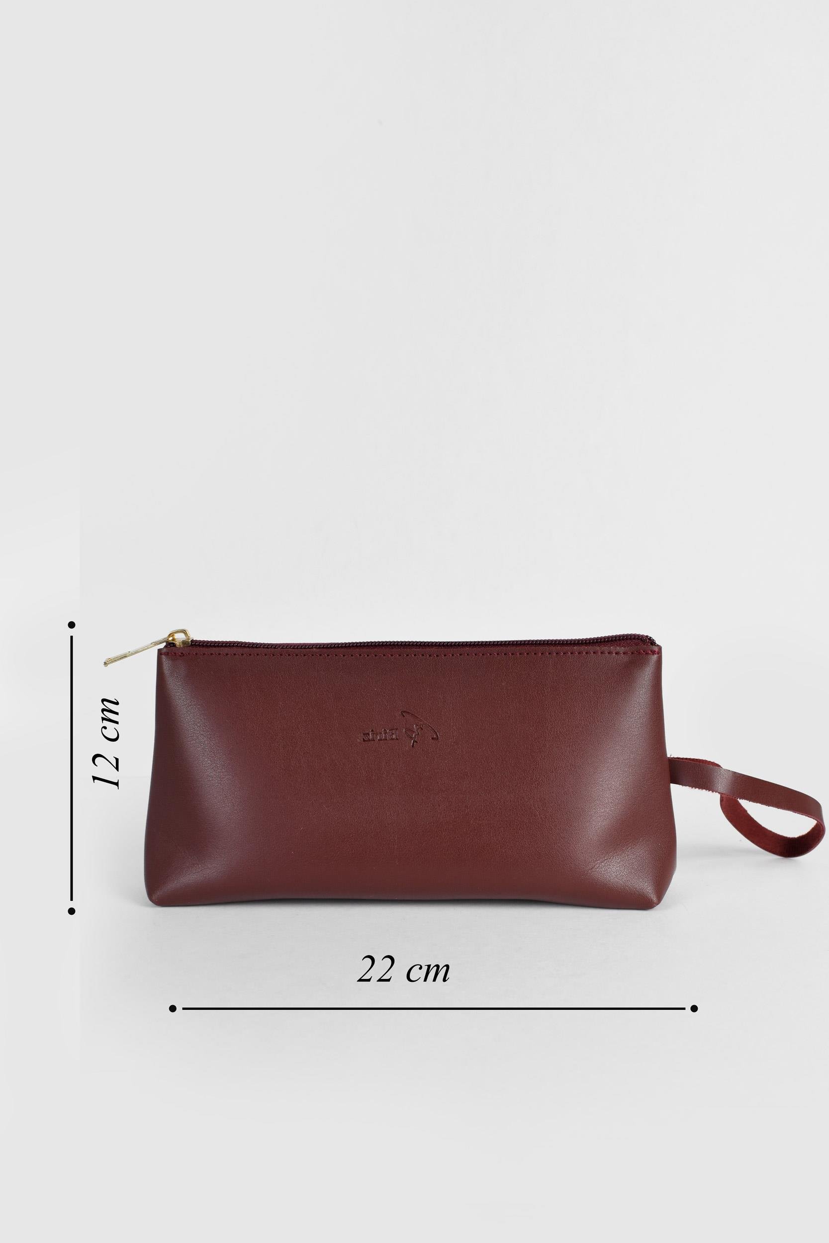 Biriz Kadın Makyaj Çantası - Bordo