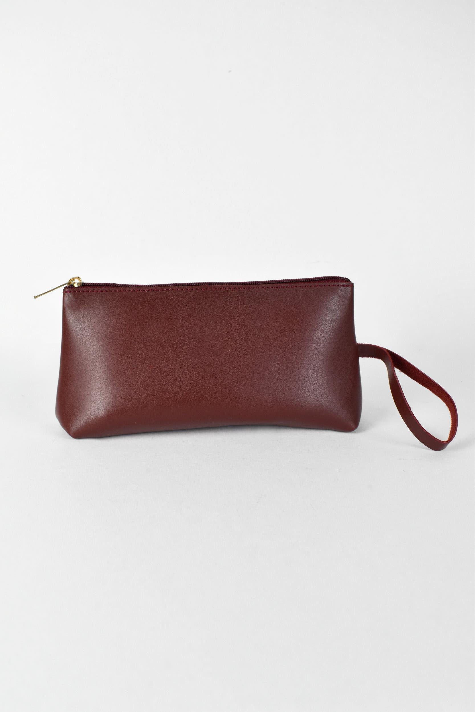 Biriz Kadın Makyaj Çantası - Bordo