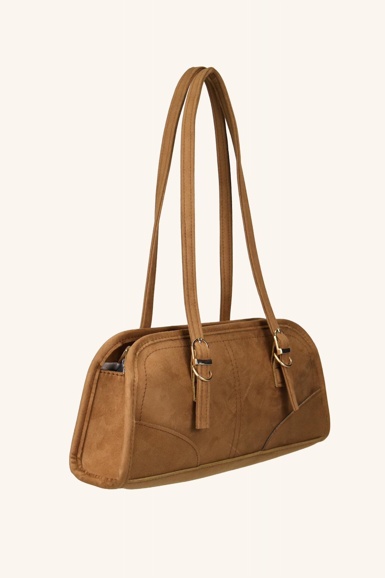 Chic Model Süet Baget Çanta - Taba