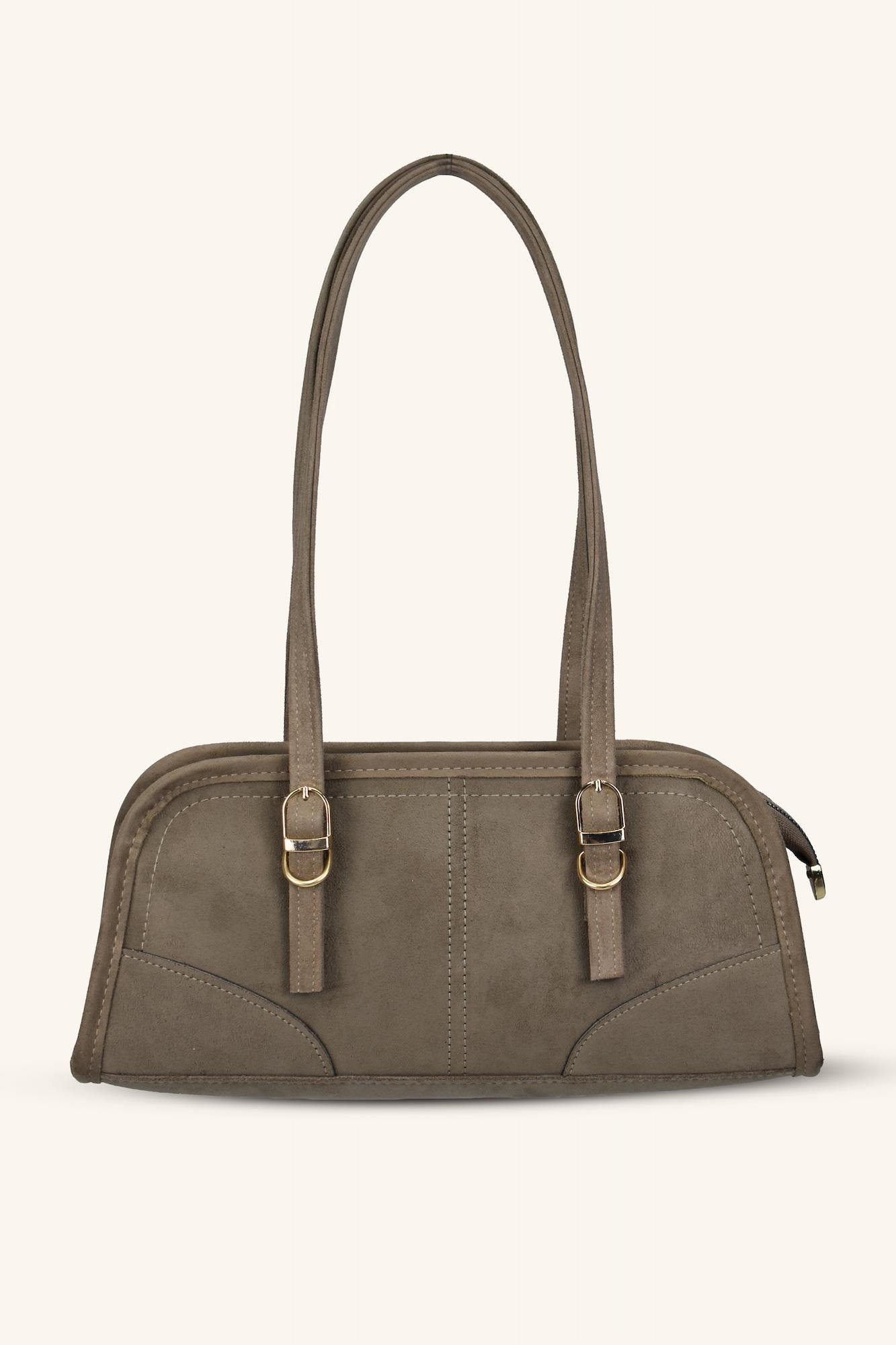 Chic Model Süet Baget Çanta - Vizon