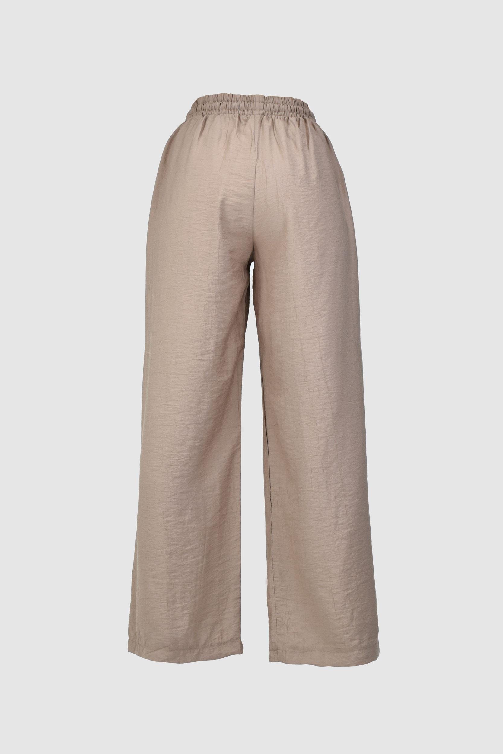 Çilek Kumaş Yazlık Pantolon -Vizon