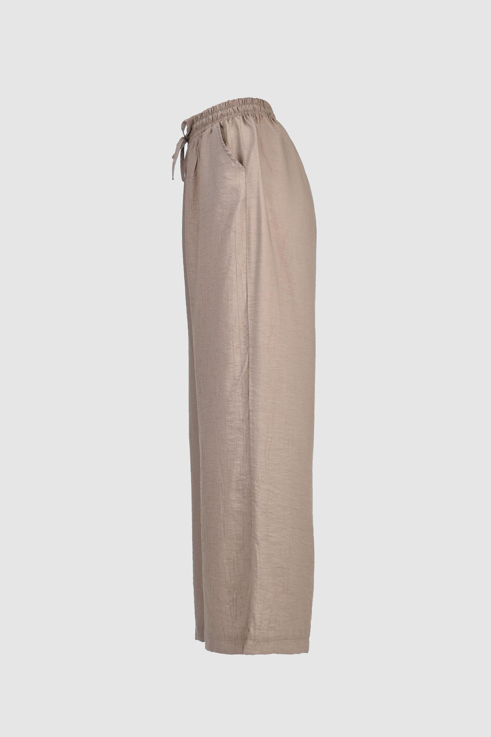 Çilek Kumaş Yazlık Pantolon -Vizon