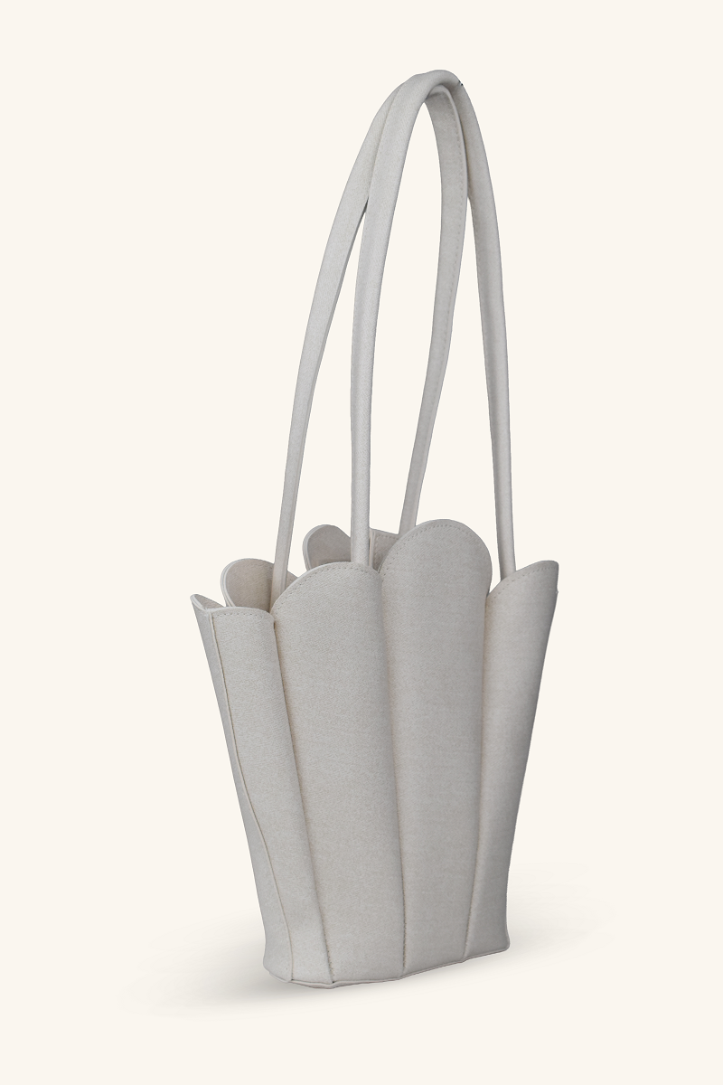 Dore El ve Omuz Çantası - Krem