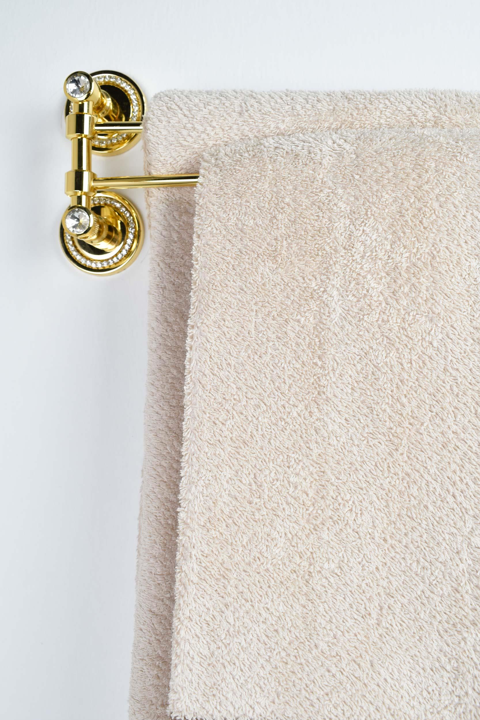 Emily Jakarlı Banyo Havlusu - Krem